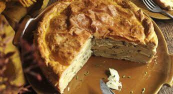 Tourte aux pommes de terre et ciboulette