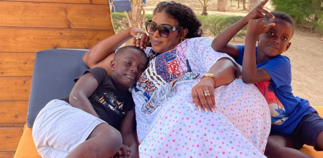 actrice Khadija alias Djibo et ses enfants