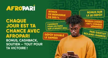 Gagne chaque jour avec les bonus AfroPari !